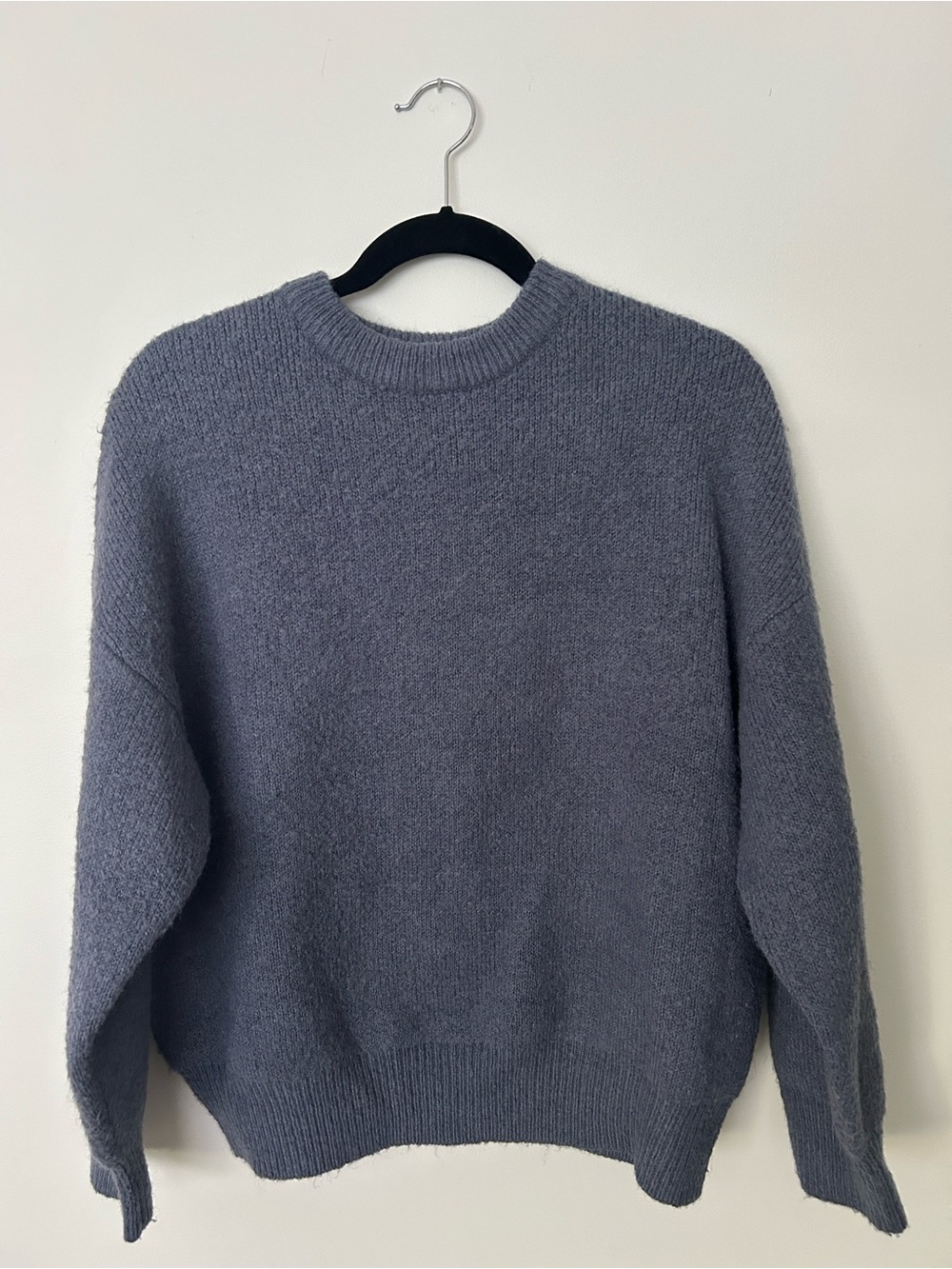 OAK + FORT Women's Crewneck Sweater in Dusty Blue